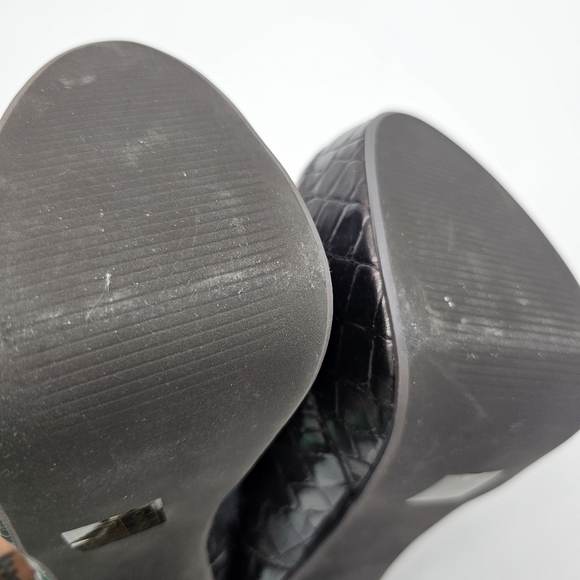 Call It Spring Women's Croc Inspired Platform High Heels, Brown, Size 6, NEW - Picture 9 of 12